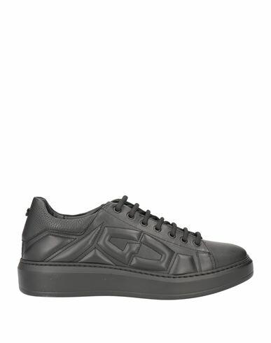 Giovanni Conti Man Sneakers Black Calfskin Cover