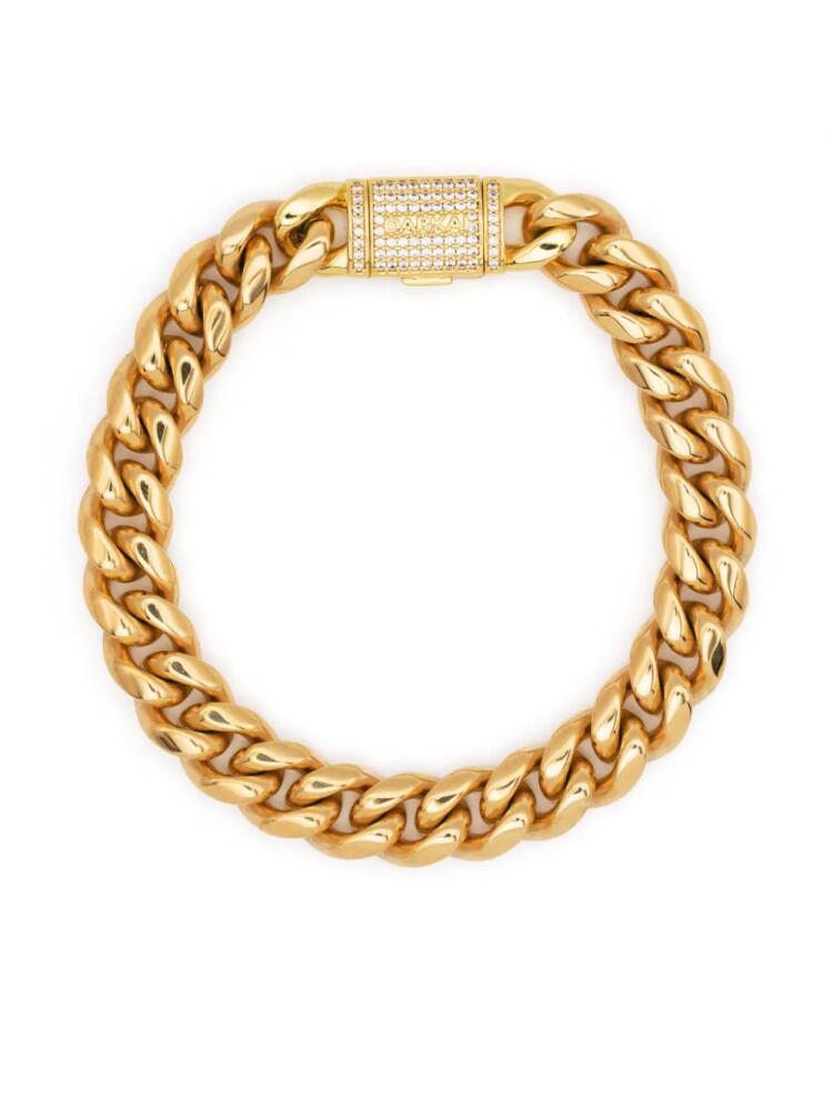 DARKAI crystal-embellished lock bracelet - Gold Cover