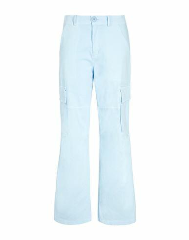 8 By Yoox Organic Cotton Cargo Pants Woman Pants Sky blue Cotton Cover