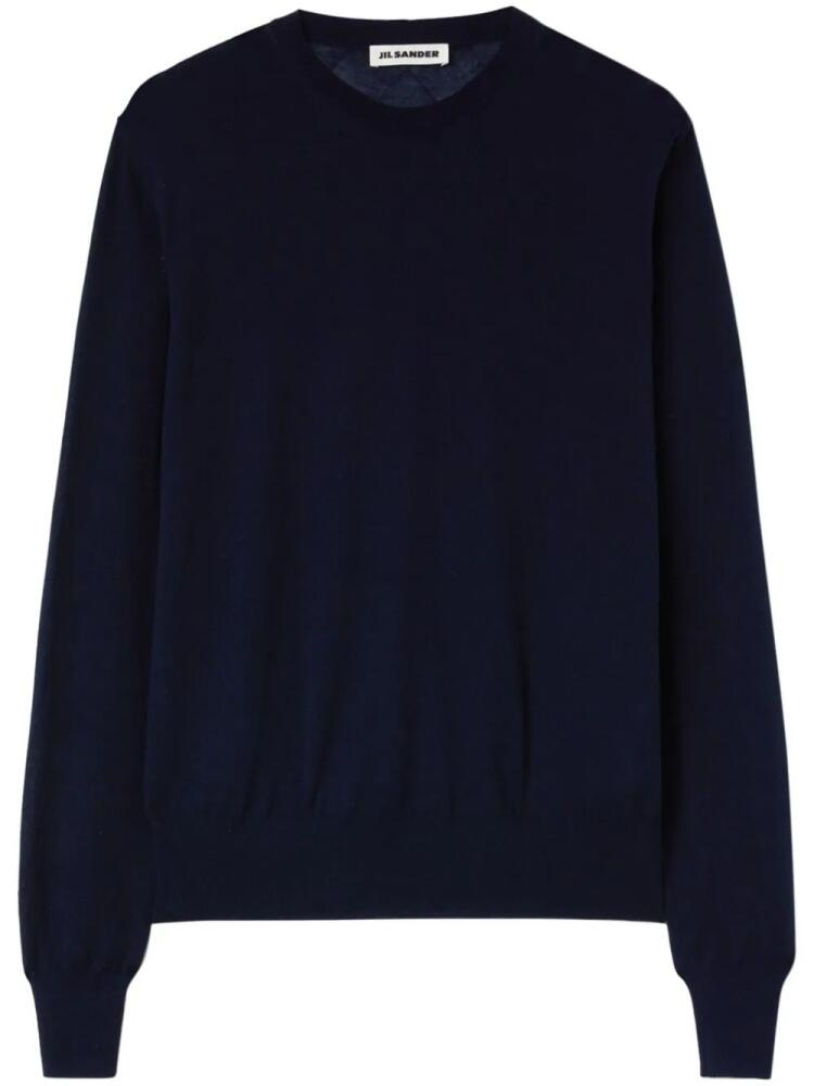 Jil Sander crew-neck cashmere jumper - Blue Cover