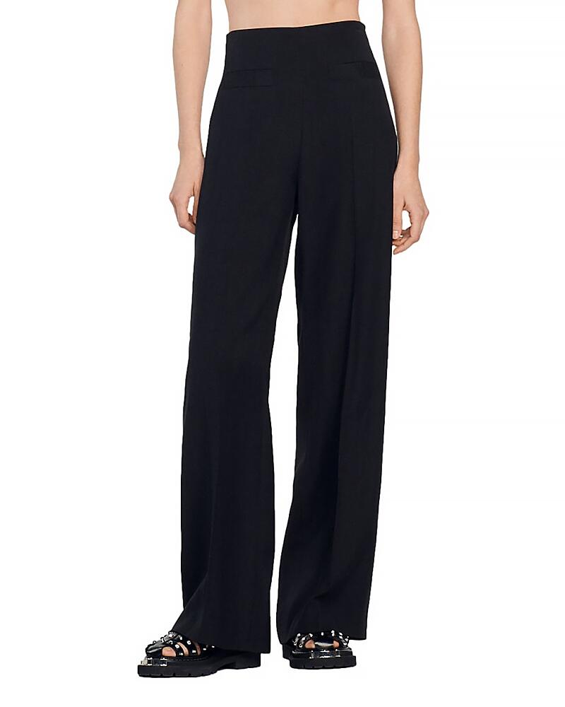 Sandro Enrique Wide Leg Trousers Cover