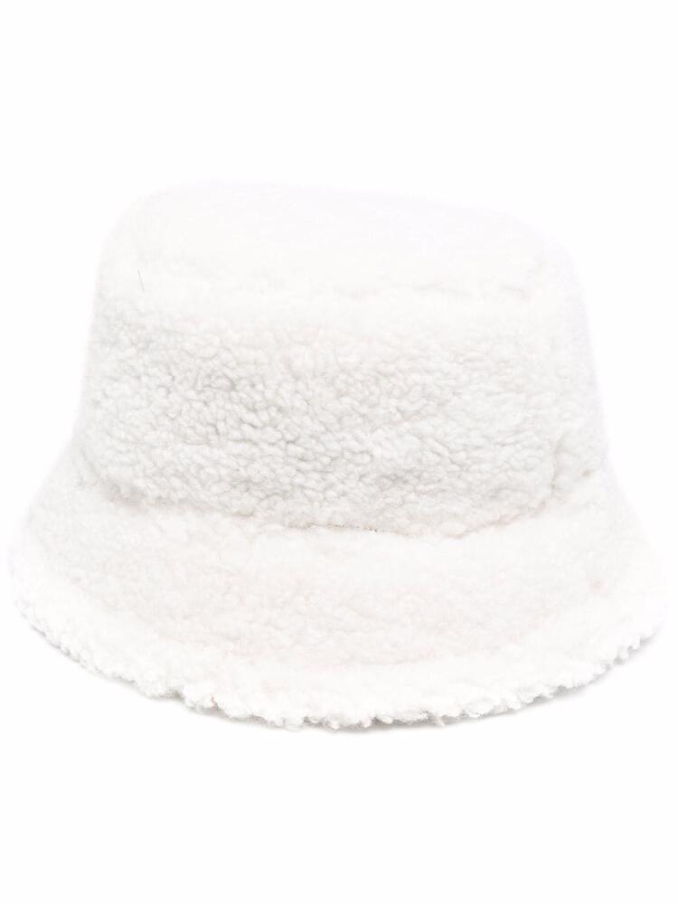 Apparis Amara shearling bucket hat - White Cover