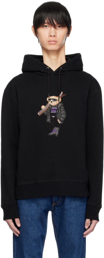 Ralph Lauren Purple Label Black Polo Bear Hoodie Cover