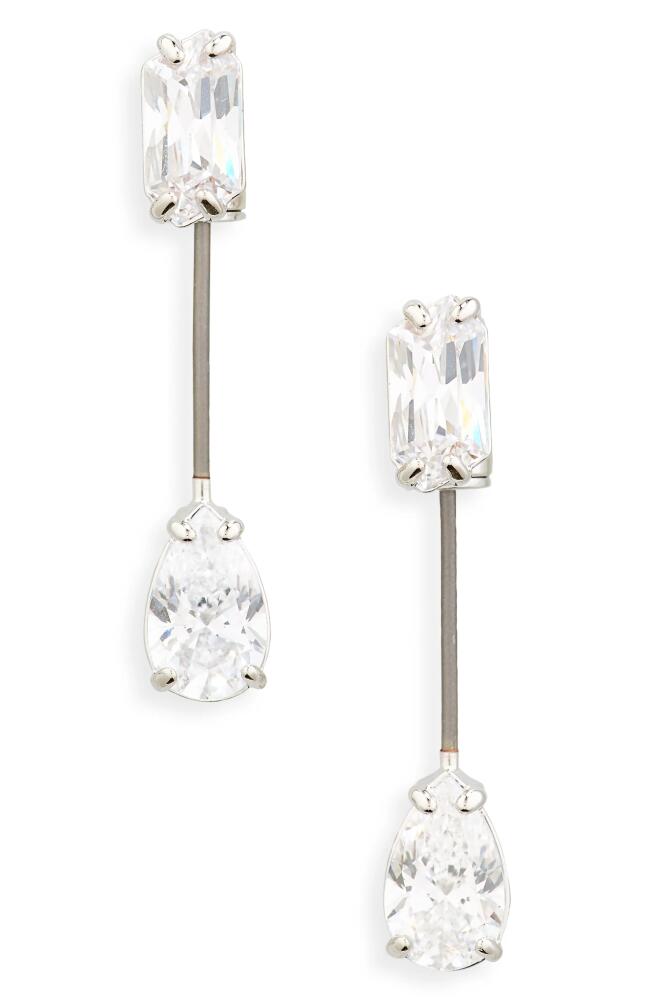 Swarovski Mesmera Crystal Drop Earrings in Silver Cover