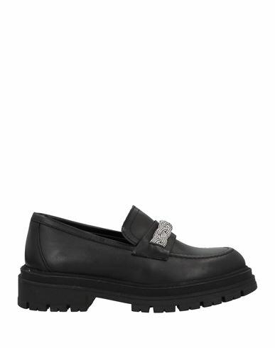 Divine Follie Woman Loafers Black Soft Leather Cover