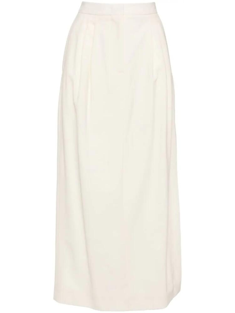 Elie Saab crepe midi skirt - Neutrals Cover