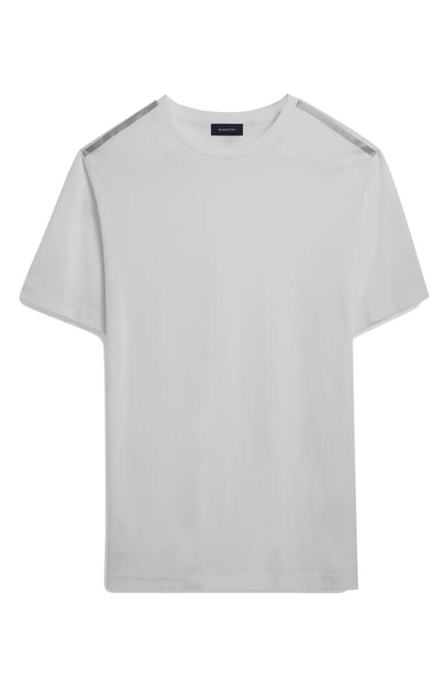 Bugatchi Reflective Tape T-Shirt in White Cover