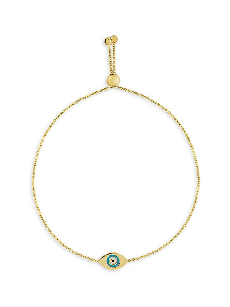 Saks Fifth Avenue Women's 14K Yellow Gold Evil Eye Bolo Bracelet Cover