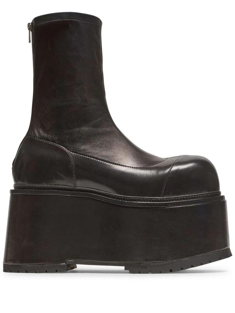 Balmain platform leather boots - Black Cover