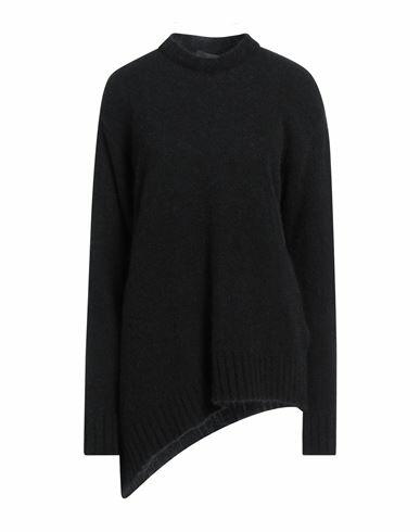 John Richmond Woman Sweater Black Alpaca wool, Nylon Cover