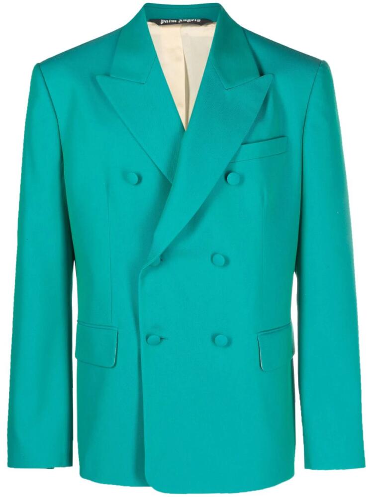 Palm Angels double-breasted blazer - Blue Cover