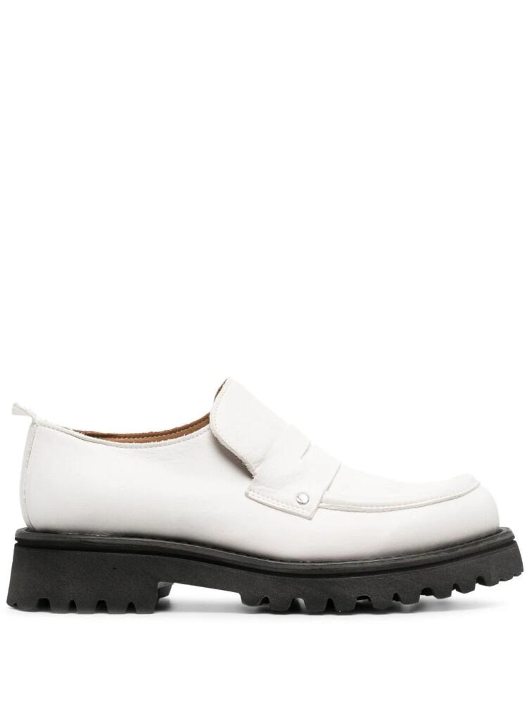 Moma penny-slot leather loafers - White Cover