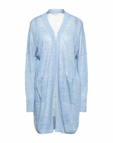 Gran Sasso Woman Cardigan Azure Linen Cover