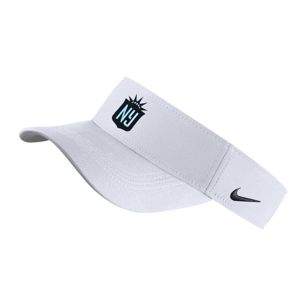 NJ/NY Gotham FC Nike Unisex Dri-FIT NWSL Visor in White Cover