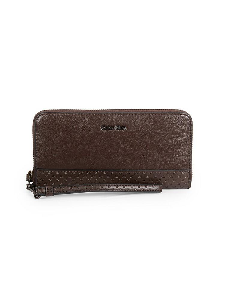 Calvin Klein Women's Moon Logo Continental Wallet - Java Cover