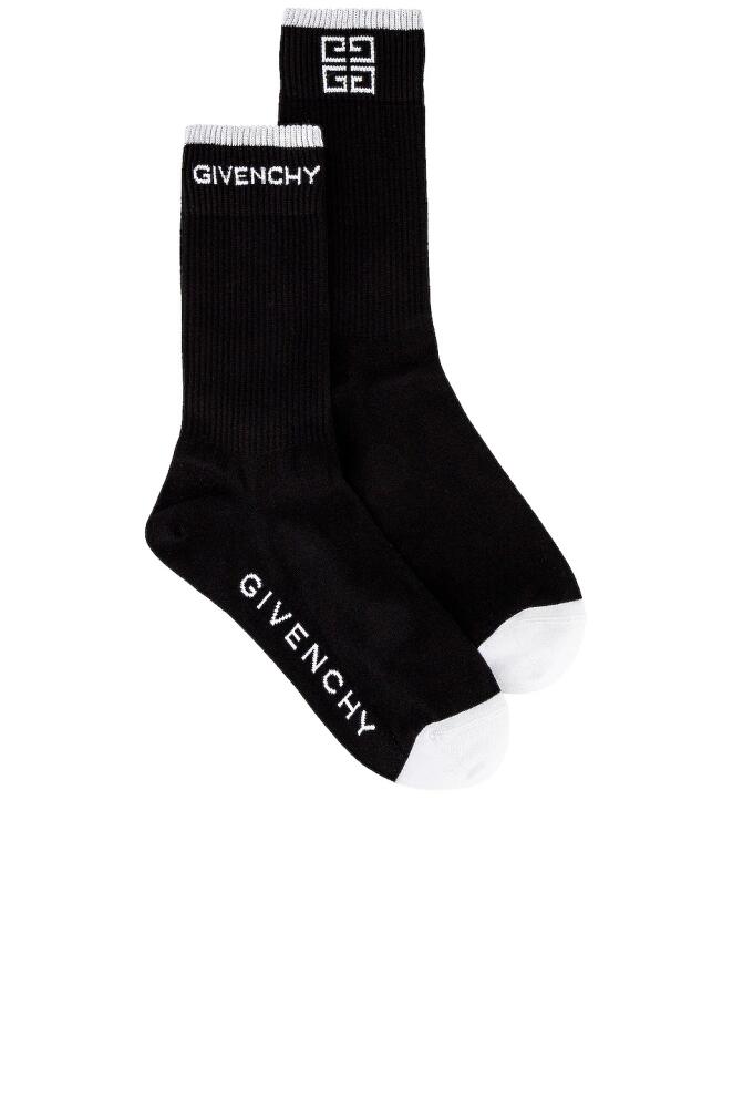 Givenchy 4G Socks in Black Cover