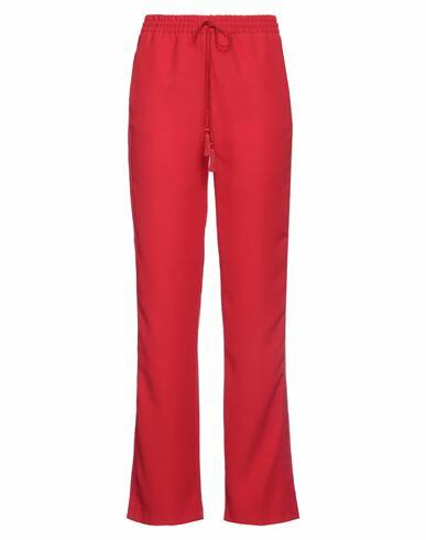 Ermanno Firenze Woman Pants Red Polyester, Cotton, Viscose Cover