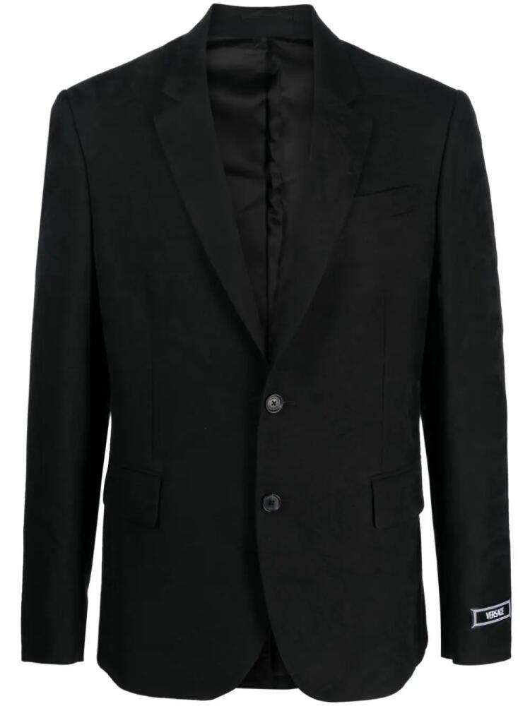 Versace Barocco Silhouette virgin wool blazer - Black Cover