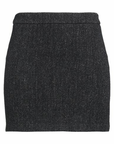 Roberto Collina Woman Mini skirt Midnight blue Wool, Linen, Nylon Cover