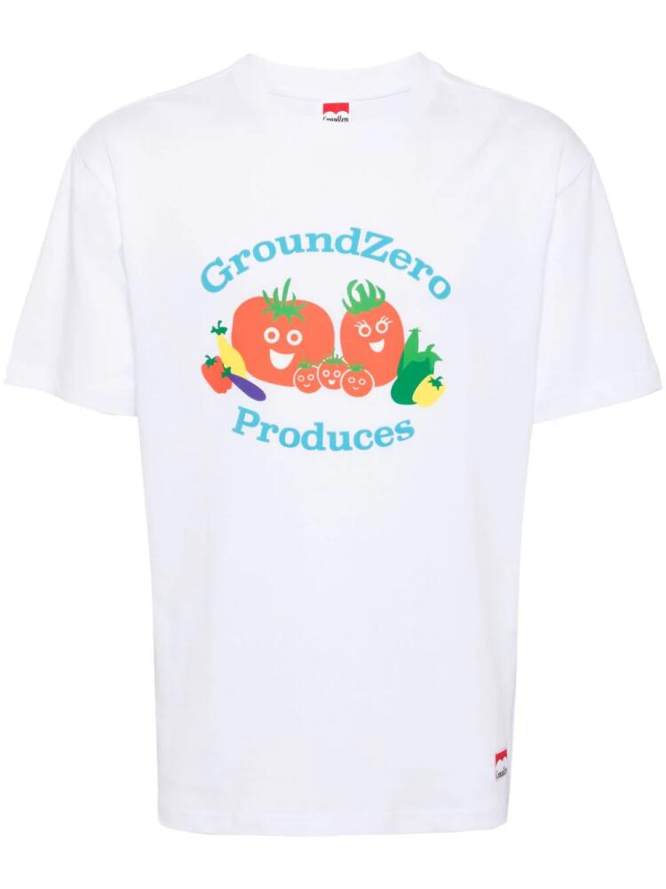 Ground Zero graphic-print cotton T-shirt - White Cover