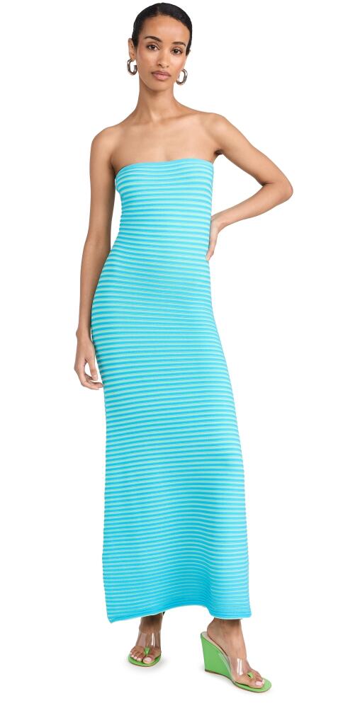 The Wolf Gang Sunmor Knit Maxi Dress Aqua Cover