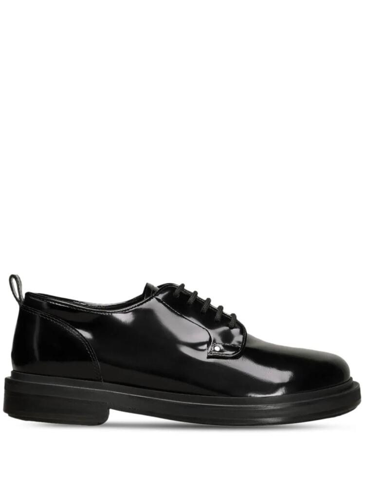 AMI Paris lace-up leather trainers - Black Cover