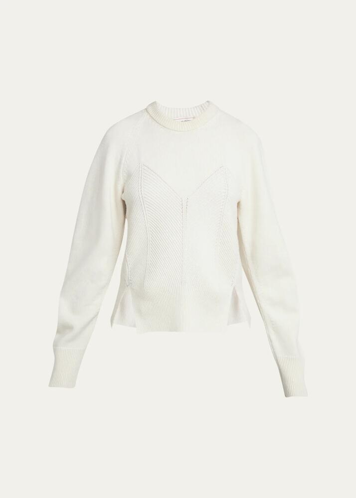 Alexander McQueen Cashmere-Blend Corset Seam Sweater Cover