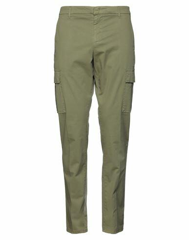 Dondup Man Pants Sage green Cotton, Elastane Cover