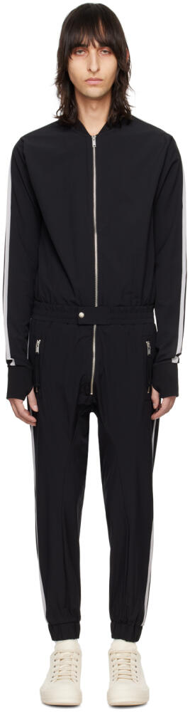 thom/krom Black Zip Jumpsuit Cover