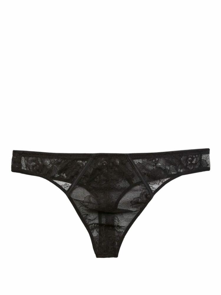 Fleur Du Mal Bouquet lace thong - Black Cover