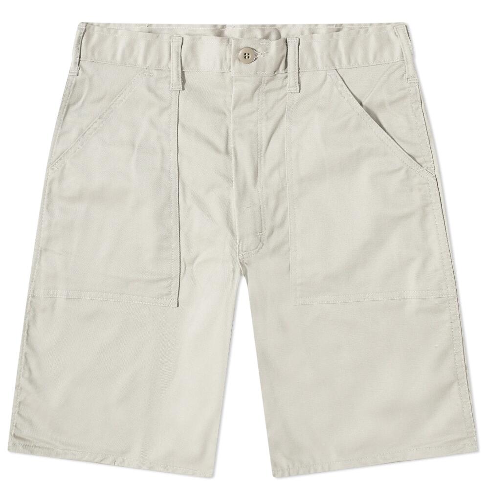 Stan Ray Men's Fatigue Shorts in Natural Drill Cover