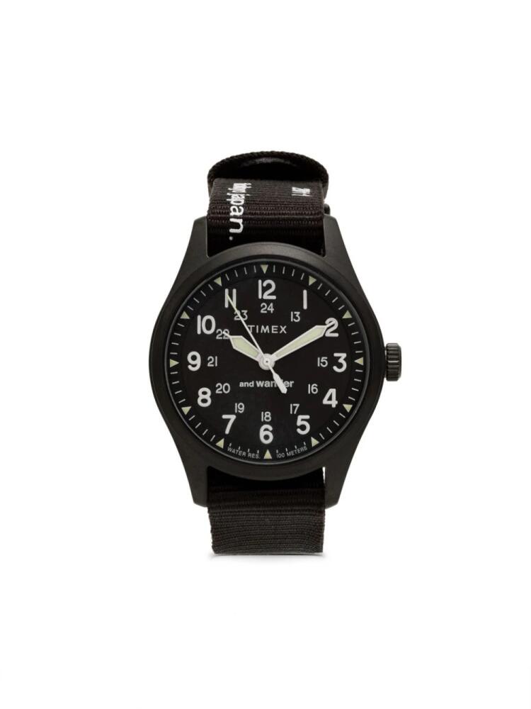 and Wander x Timex Expedition North Post Solar 32mm - Black Cover