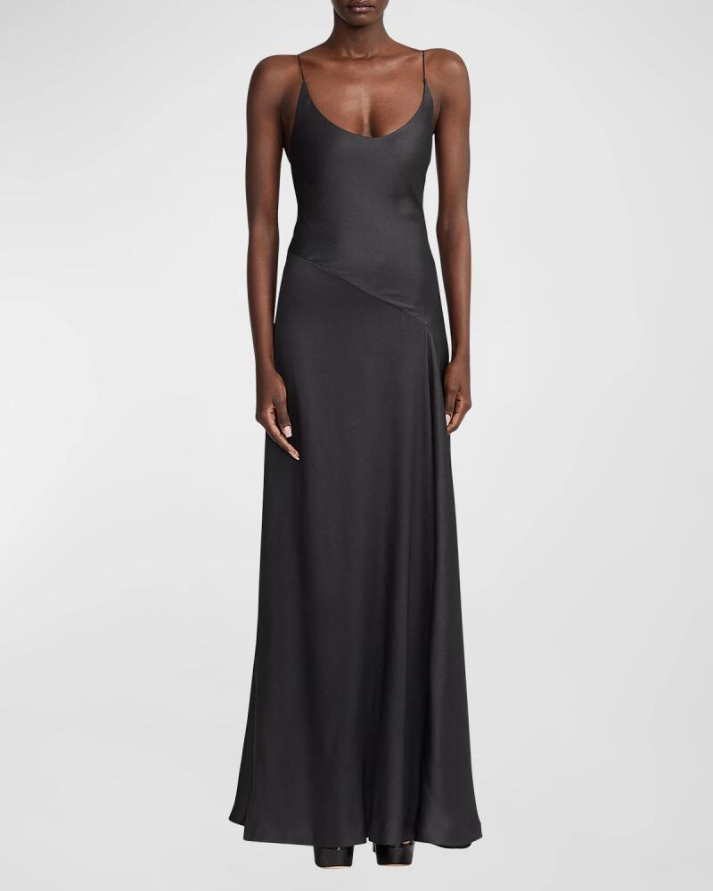 Ralph Lauren Collection Jeramiah Sleeveless Bias Satin Gown Cover