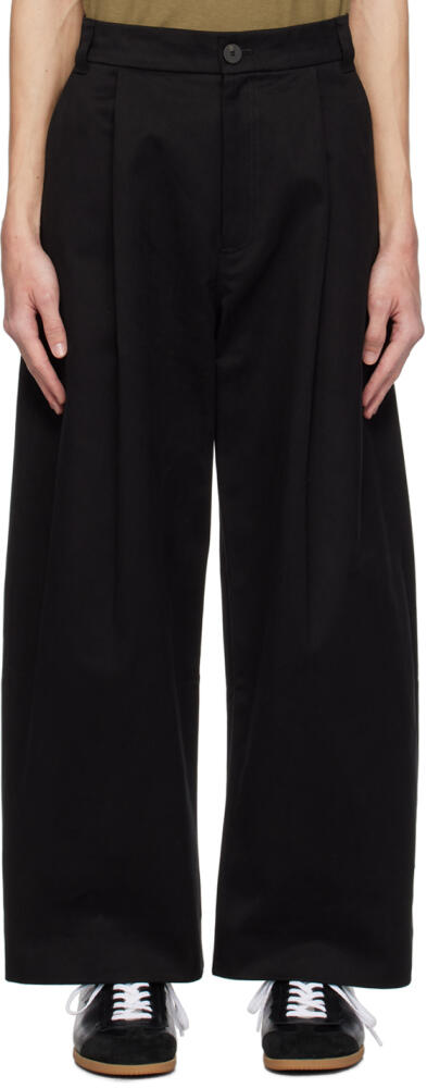 Studio Nicholson Black Sorte Trousers Cover