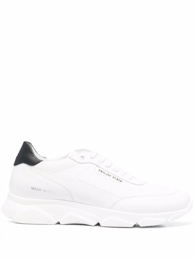 Philipp Plein leather low-top sneakers - White Cover