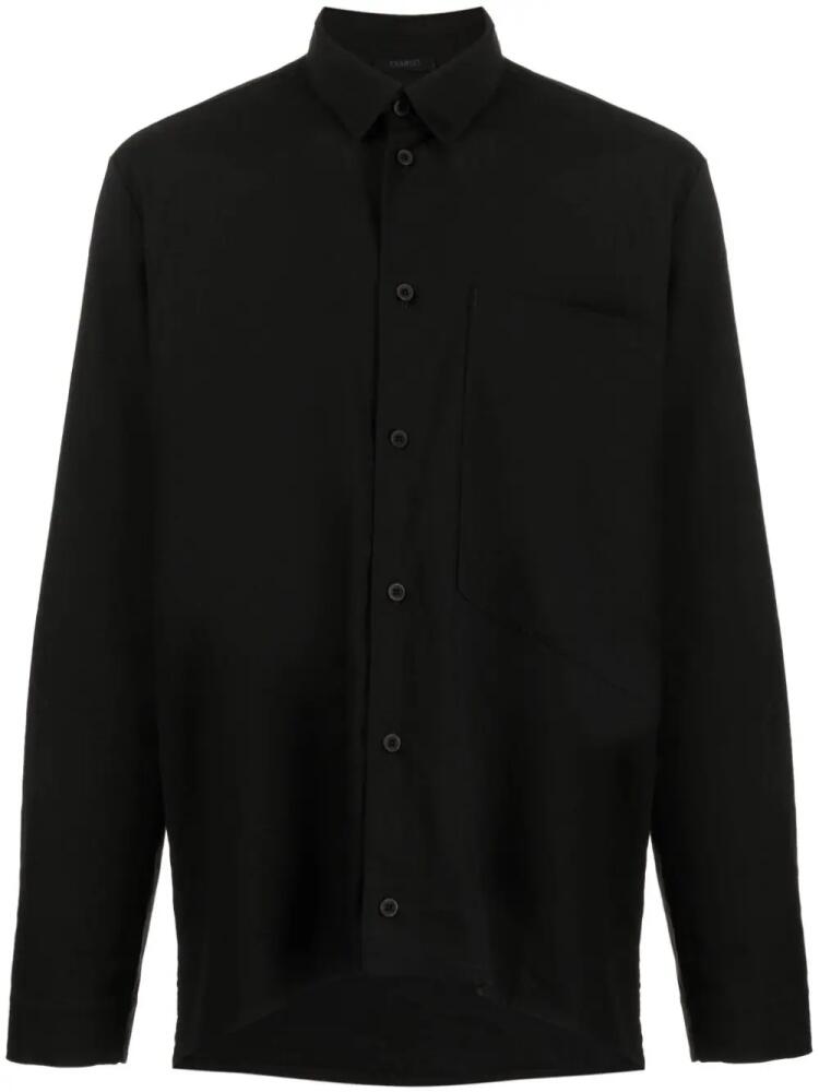 Transit long-sleeve button-up shirt - Black Cover