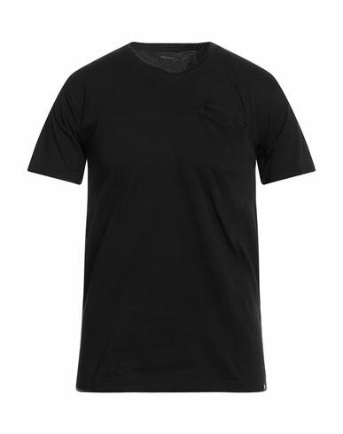 Why Not Brand Man T-shirt Black Cotton Cover