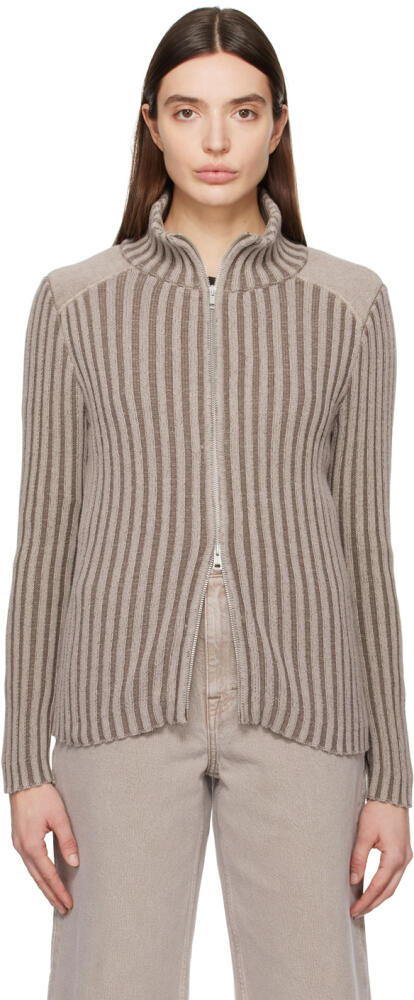 OUR LEGACY Taupe Classic Cardigan Cover