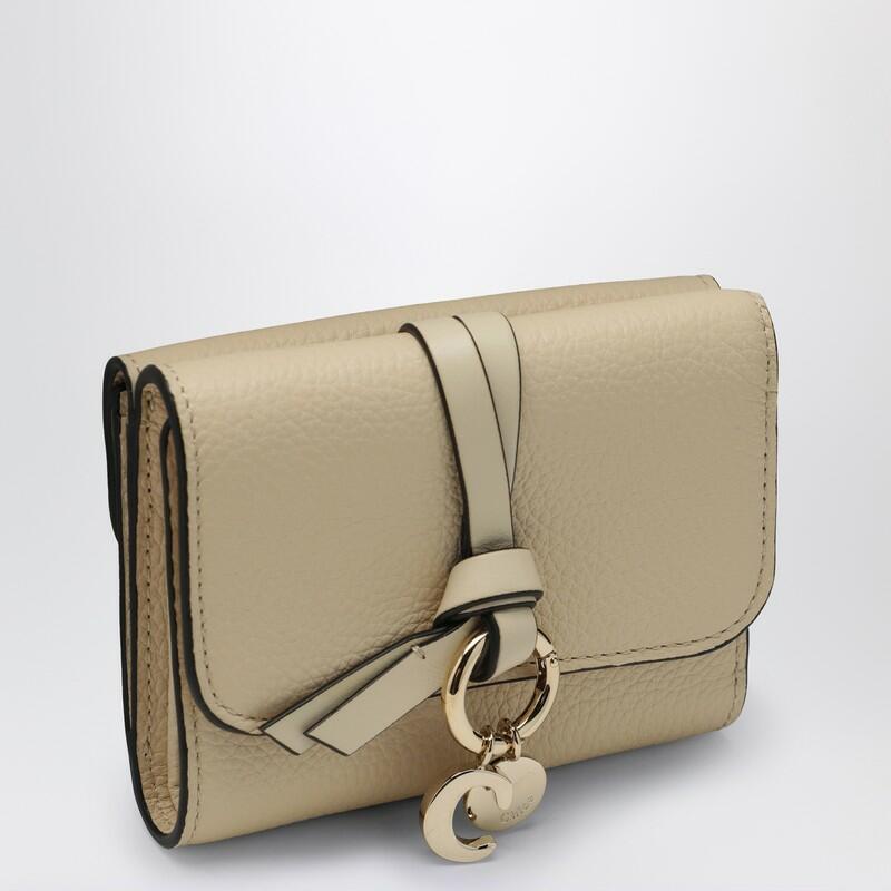 Chloé Alphabet small trifold beige wallet Cover