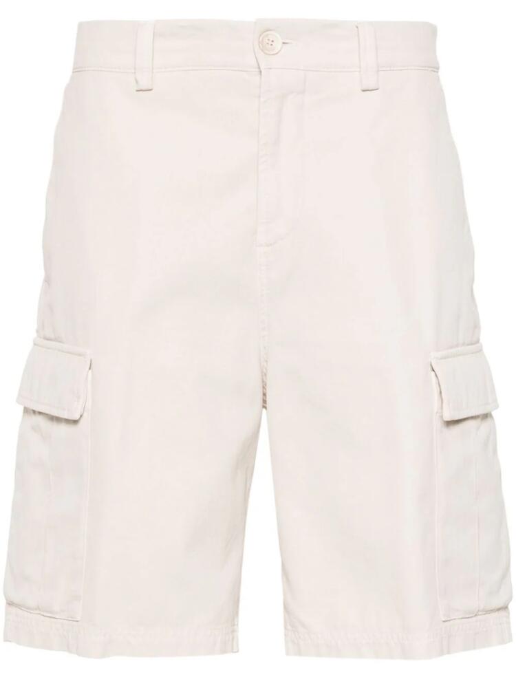 Brunello Cucinelli straight-leg cotton cargo shorts - Neutrals Cover