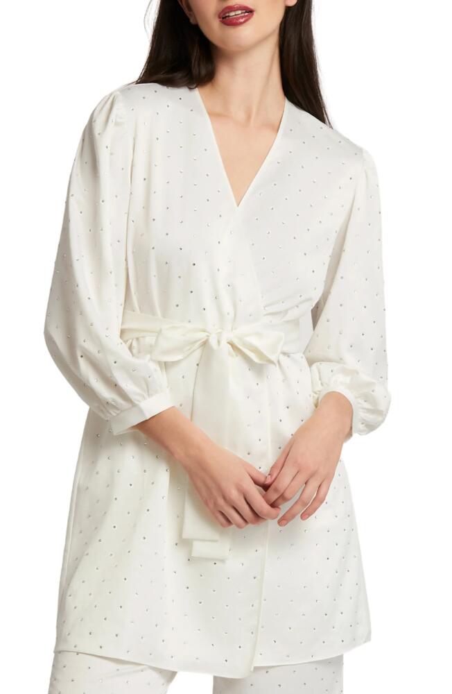 Rya Collection Marilyn Crystal Charmeuse Robe in Ivory Cover