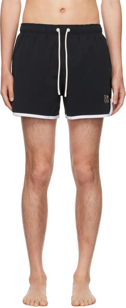 Palm Angels Black Monogram Swim Shorts Cover