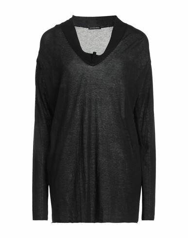 Ann Demeulemeester Woman Sweater Black Cotton, Cashmere, Silk Cover