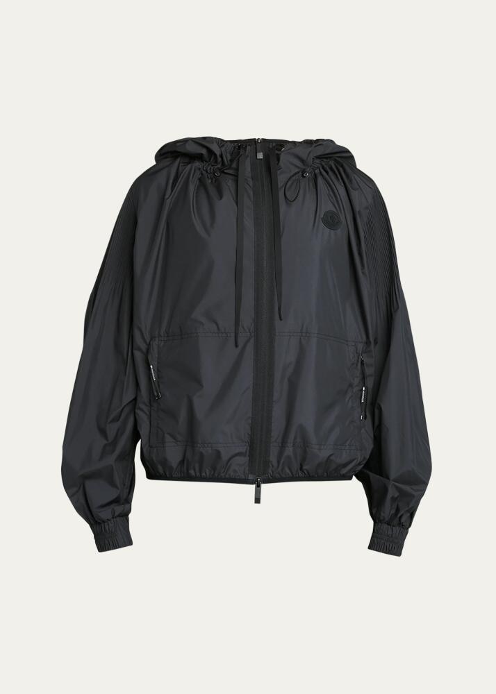 Moncler Auxonne Matte Hooded Windbreaker Jacket Cover