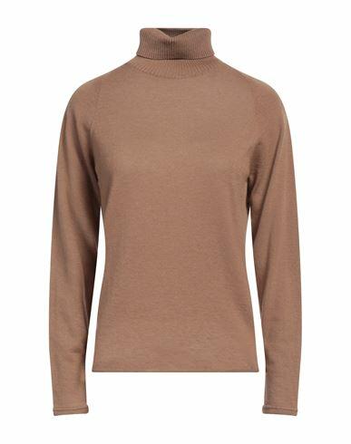 Majestic Filatures Woman Turtleneck Camel Cashmere Cover