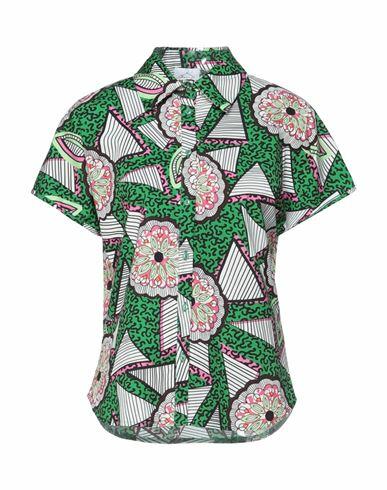 Berna Woman Shirt Green Cotton Cover