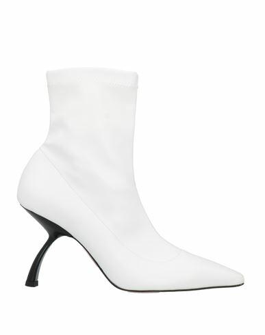 Pīferi Woman Ankle boots White Textile fibers Cover