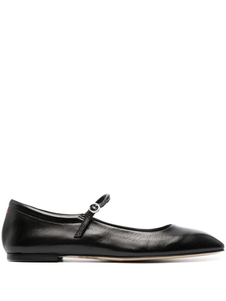 Aeyde Maryjane leather ballerina shoes - Black Cover