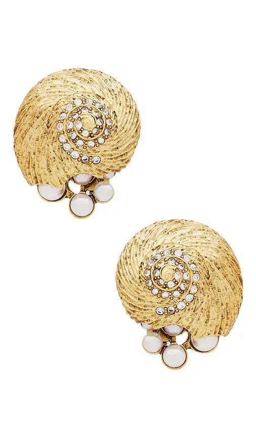 Elizabeth Cole Joelle Earrings in Metallic Gold Cover