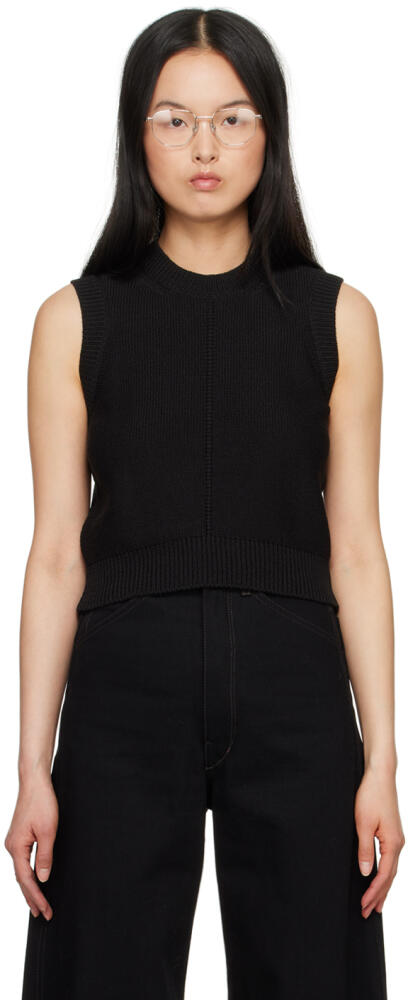 LEMAIRE Black Cropped Vest Cover